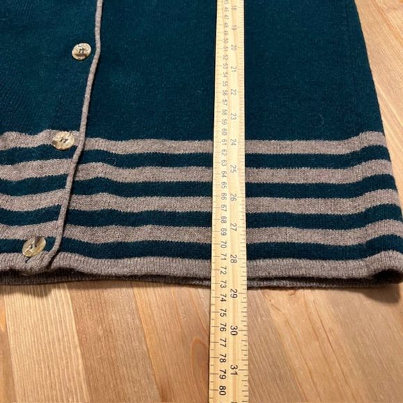 Sisley Green Relaxed Elegance Wool Blend Button Cardigan Sweater Sz XL/2XL - Picture 9 of 9